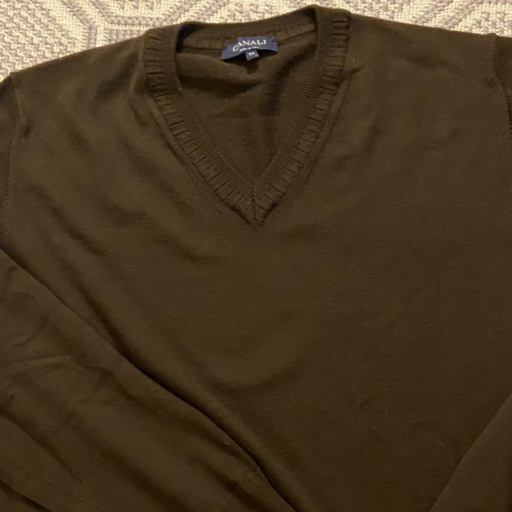 Canali wool v neck sweater - Picture 4 of 5